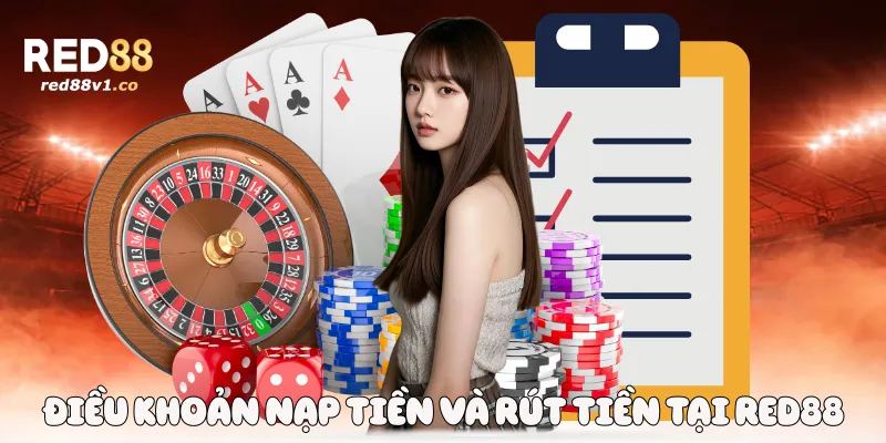 Điều khoản nạp tiền và rút tiền tại Red88